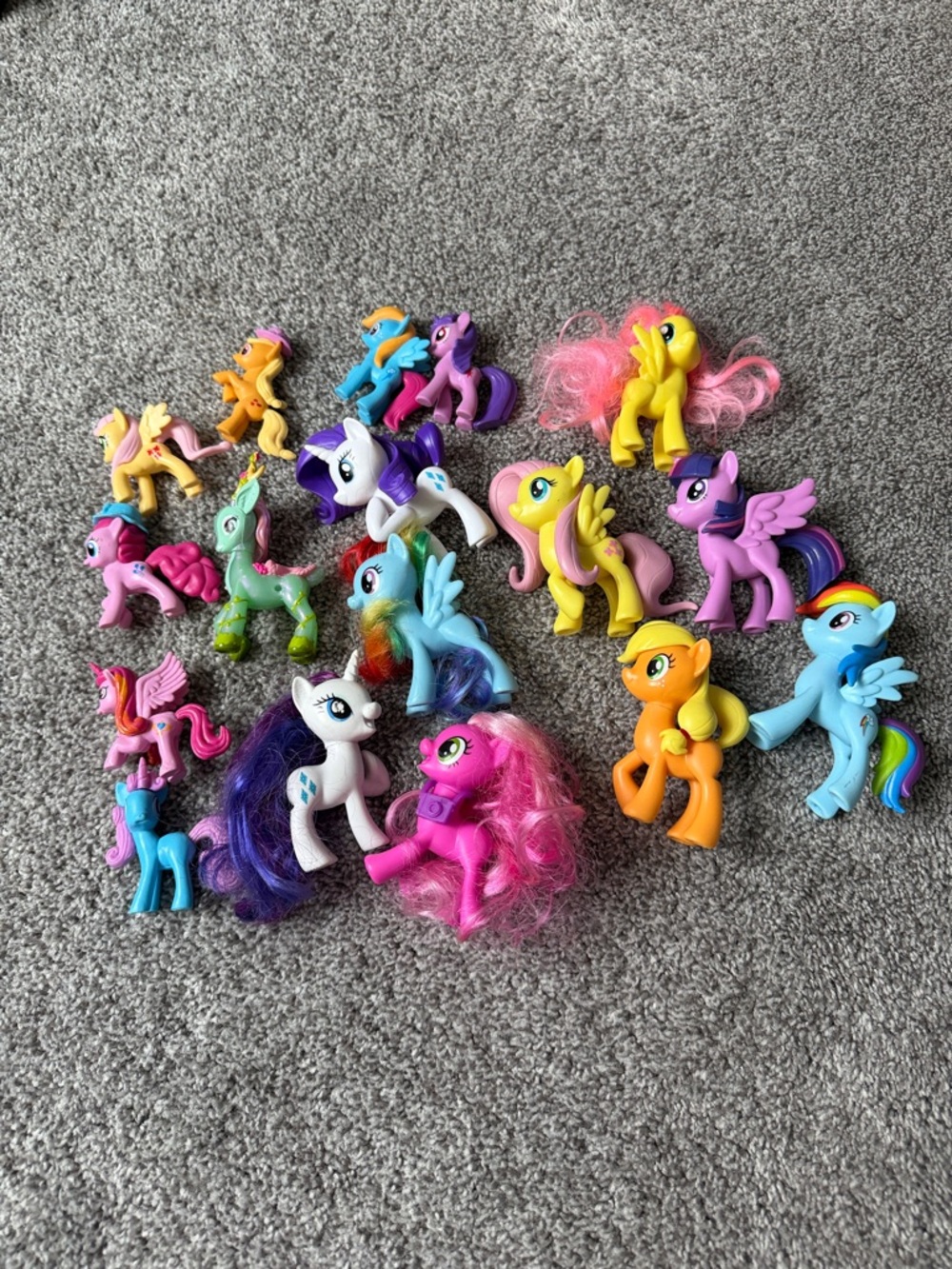 My Little Pony Figures Lot - Pink Purple Yellow Blue Orange White